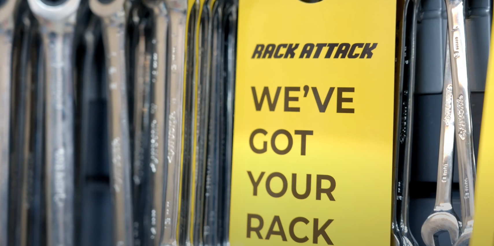 rack attack warranty and service we've got your rack hang tag