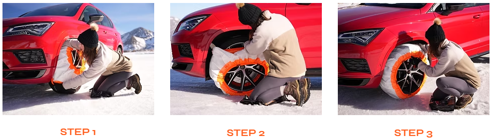 Snow Tire Rack Snow Socks for Tires - Easy Winter Traction Solutions | Rack Attack ...